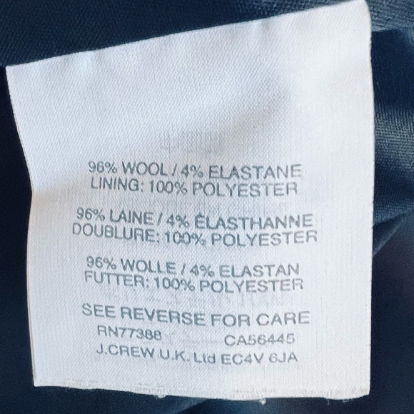 SOLD ❌ J. Crew Women’s Navy Blue Ruffle Trim Stretch Sleeveless Shift Dress 8 - Picture 12 of 12